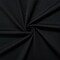 Black Nylon Blend Stretch Solid Ponte De Roma Double Knit Fabric By the Yard